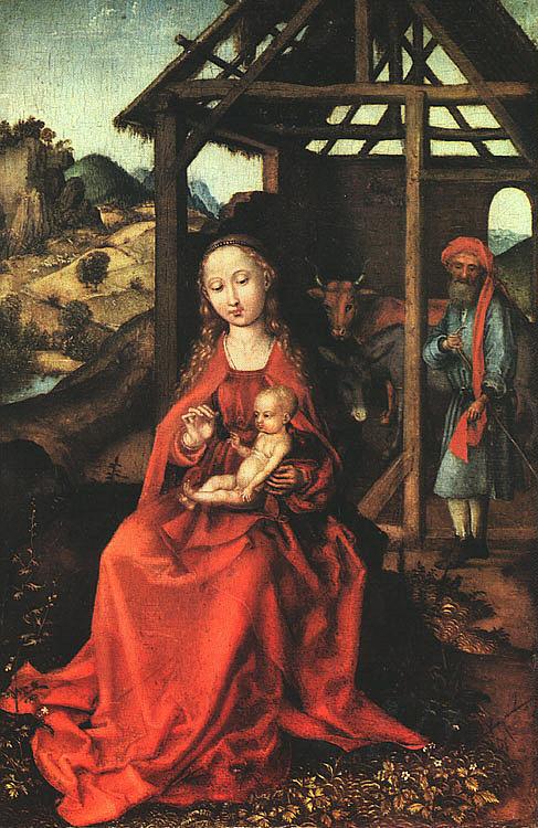Martin Schongauer Nativity Germany oil painting art